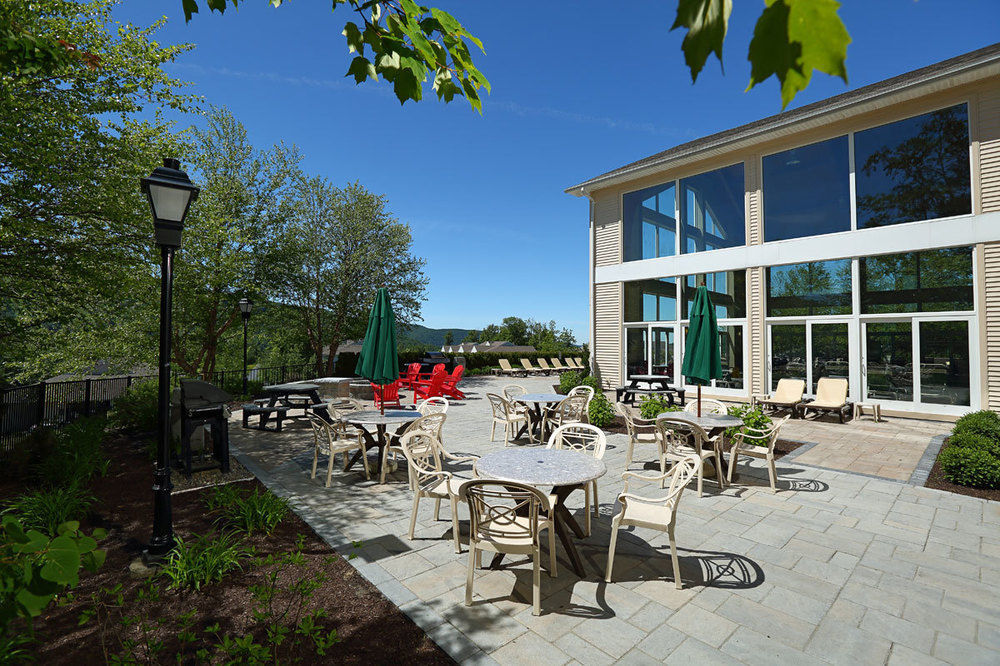 Vacation Village In The Berkshires Ганкок Екстер'єр фото The patio at the Student Union Building
